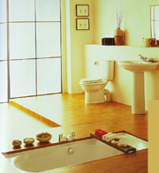 Морской стиль интерьера - дизайн интерьера ванной комнаты